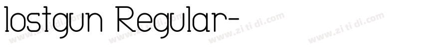 lostgun Regular字体转换